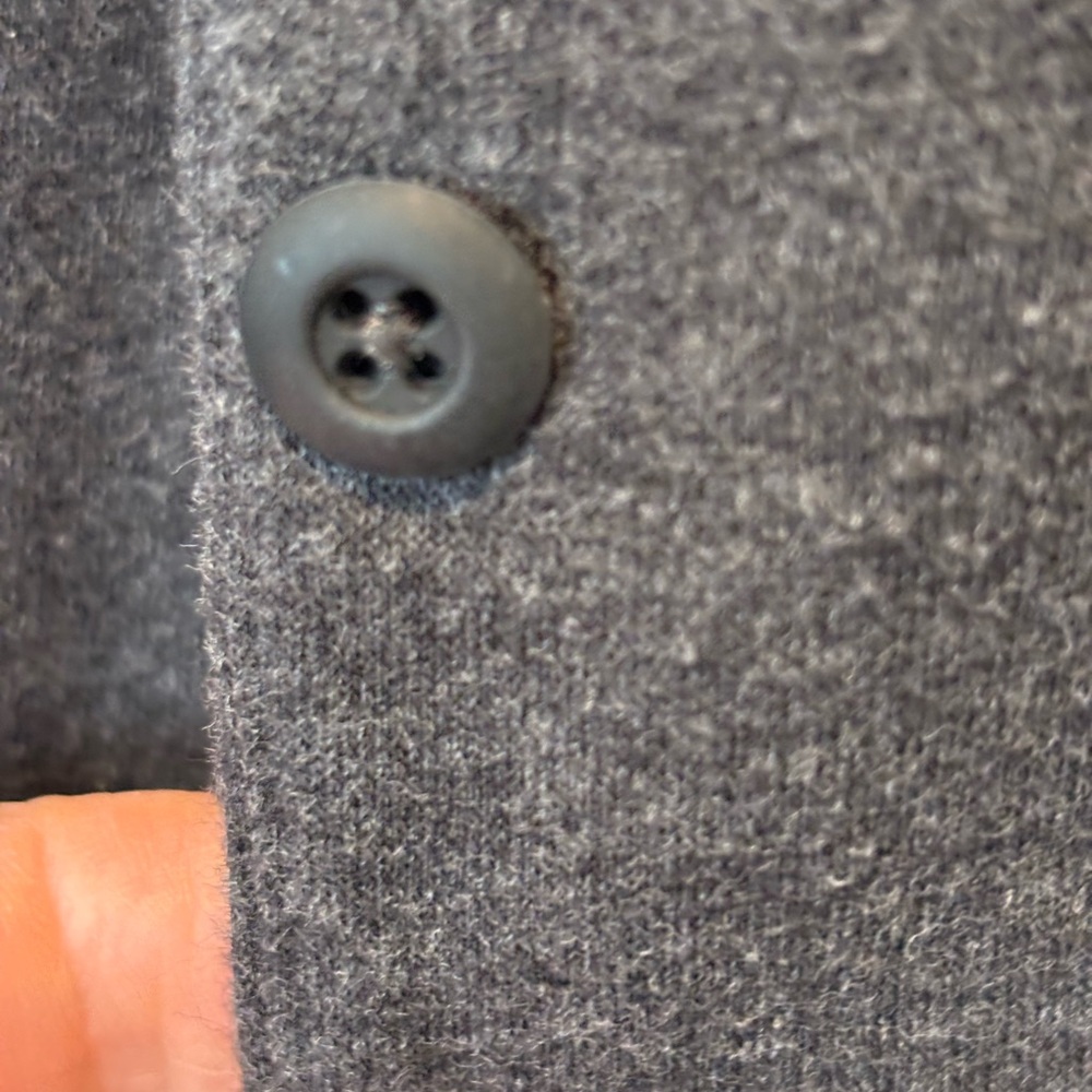 lululemon athletica Charcoal Gray Open-Front Sweatshirt Cardigan 027 - Picture 5 of 7